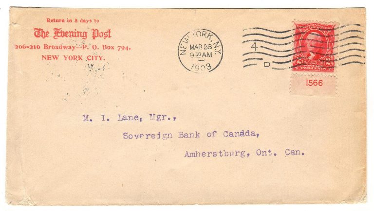 postal treaty – Early 20th Century U.S. Postal History